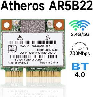 Dual Band 300Mbps Wifi AR5B22 2.4G/5Ghz Wireless 802.11a/b/g/n Half Mini PCI-E WLAN 4.0 Wi-Fi Wireless Network Card