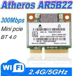 Network Wireless WiFi Card 802.11N AR5B22 AR9462 WB222 300M WLAN WiFi CARD 4.0 Bluetooth BT4.0