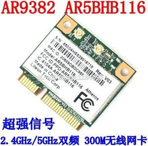 Atheros AR9832 AR5BHB116 2.4/5 GHz Single-chip 300 Mbps 802.11n MINI PCI-E Wireless Card WIFI