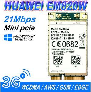Unlocked HuaWei EM820U 3G WCDMA GSM WWAN Card HSPA+ 21Mb over EM820w 3G net
