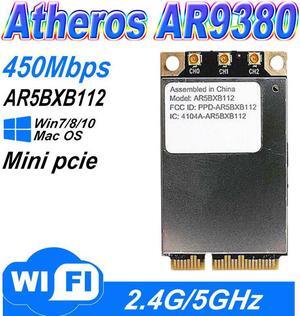 Atheros AR5BXB112 AR9380 for Appl e mini PCI-E 450Mbps Wireless-N Dual-Band Half Mini Card 2.4G/5G