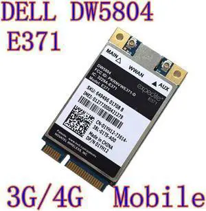 Wireless DW5804 4G LTE/WWAN Mobile Broadband 01YH12 E371 PCI-E 3G/4G Card