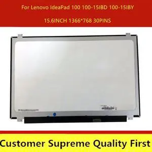 15.6 inch LED PANEL For Lenovo IdeaPad 100 100-15IBD 100-15IBY Laptop LCD Screen matrix 1366x768 30Pin