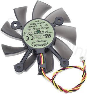 Well Tested Graphics Card Cooling Fan 12V 0.32A 3Lines R128015BH For ASUS GTS250 HD4870 GTX550TI 750 460 560 6670 6850 7770 7850