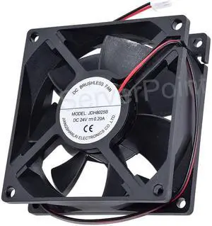 Genuine for JDH8025B JSL 8025 24V 0.20A double ball 8CM inverter chassis fan 2 lines