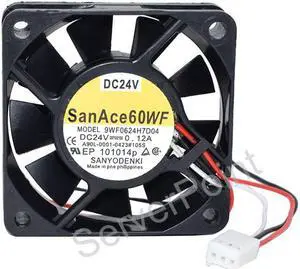 Well Tested For Sanyo 9WF0624H7D04 A90L-0001-0423#105S 24V 0.12A  Three Pins Square Cooling Fan