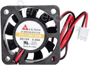 For Y.S.TECH FD124010HB 4010 12V 0.09A  DC Brushless Fan
