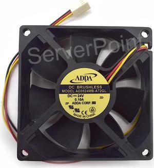 for AD0824MB-A72GL 80*80*25 24V 0.10A 8CM ADDA 3 lines dual ball inverter fan