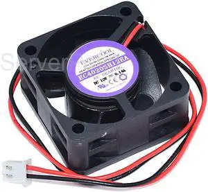 EC4020SH12EA DC12V 0.14A 40*40*20 mm 2-Pin Square Cooling Fan