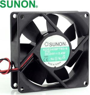 For Sunon 80X80X25mm  KDE2408PTB3-6 8025 24V 2.4W 80mm server inverter axial cooling fan
