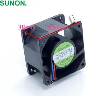 For SUNON 6038 winds of 60mm server fan 12V 11.2W PMD1206PMB1-A 60*60*38mm