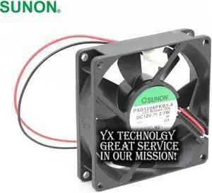 PSD1208PKB3-A 8025 12V 2.7W 80mm dual ball bearing cooling fan 80*80*25mm for SUNON