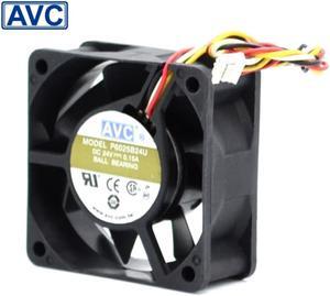 For AVC and  P6025B24U 6025 6CM 60mm 24V 0.15A fan dual ball printers cooling fan 60*60*25mm