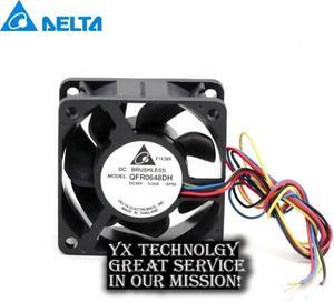 60*60*25mm QFR0648DH 48V 0.20A 6025 6CM 60mm four-wire PWM cooling fan for delta