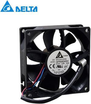 QFR0824SH Computer Blower Cooling Fan DC 24V 0.26A 4.08W 8025 80mm 80*80*25mm 4300RPM