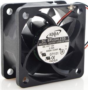 1pcs AD05012MB257000 for ADDA high air volume fan 12V 5025 50mm 0.20A Dual ball bearing cooling fan