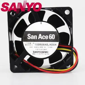 1pcs 109R0648J4D04 DC 48V 0.14A axial cooling fan 6025 60*60*25mm 60mm