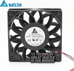 FFB1248EH 12025 12CM 120mm 48V 0.38A four wire PWM cooling fan speed control for DELTA  120*120*25mm