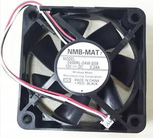 1pcs 2406RL-04W-S59 12V 0.24A 6015 60mm Projector axial cooling fan