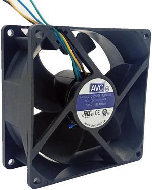 DS09238T12HA017  For AVC 9238 92mm 12V 0.90A 4-Wire PWM CPU Chassis Cooling Fan
