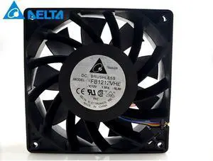 FFB1212VHE 4 Wires Server Inverter Blower DC 12V 1.5A 12038 120*120*38mm 120mm Cooler Double Ball Cooling Fan for Delta