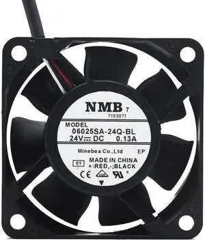 1pcs  06025SA-24Q-BL 24V 0.13A 3lines case axial cooling fan 6025 60mm 60*60*25mm