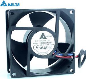 EFB0824EHF 8032 80mm 24V 0.35A Emerson CT inverter cooling fan for Delta 80*80*32mm