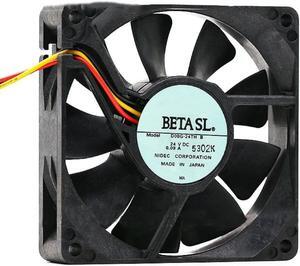1pcs D08G-24TH B 8025 80*80*25mm 80mm 24V 0.09A 3-wire axial cooling fan