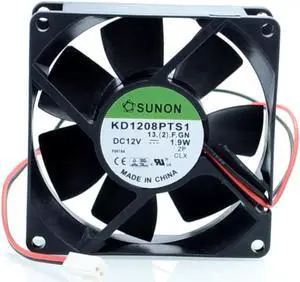 1pcs  KD1208PTB1-13. (2). GN 8025 8CM 80mm 12V 1.9W double ball bearing cooling fan for SUNON