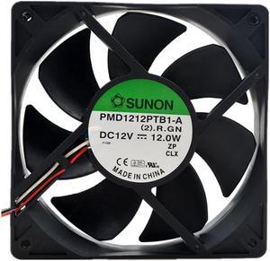 1pcs PMD1212PTB1-A (2).F.GN 12025 120mm 120*120*25mm 12V 12.0W 3pin 150CFM Case cooling Fan for SUNON