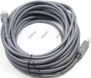 10M Barcode Scanner USB Cable With Band amplifier chip for LS1203 LS2208 LS4208 LS3008 CBA-U01-S07ZAR Z17