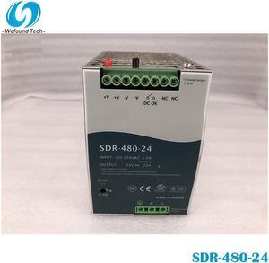 For MEAN WELL SDR-480-24 24V 20A 480W Switching Power Supply Fully Tested Fast Ship
