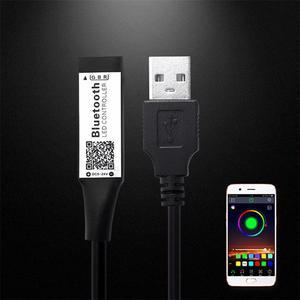 5V USB Bluetooth 4.0 RGB LED Light Remote Controller 5V-24V Mini Wireless BT LED Dimmer For RGB 3528 5050 LED Strip TV Backlight
