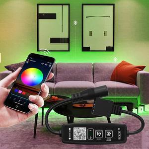 Mini RGB Bluetooth-compatible Controller DC 5V 12V 24V Music Bluetooth SMD COB 2835 3528 5050 4Pin GRB LED Light Strip Controler