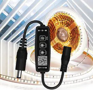 LED Strip Bluetooth Dimmer With Brightness/Speed/Mode Fuction Controller For 5V 12V 24V 5050 3528 Single Color Ribbon Light
