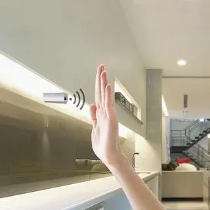 Hand Motion Sensor LED Cabinet Light Kitchen Lamp Strip 5- 24V Sweep Smart Switch For Closet Bedroom Home Decoration Night light