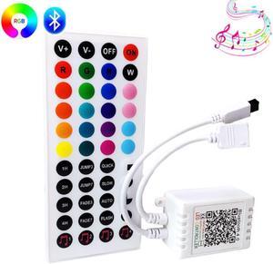 Bluetooth Led Controller Smart Home 44Key IR Remote LED Strip RGB Controler For DC 5V 12V 24V SMD COB 2835 5050 LED Ribbon