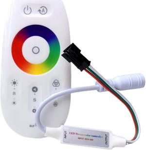 2.4G RF RGB Touch Panel Mini LED Controller DC5-24V For WS2812B WS2811 SK6812 1903 16703 Addressable LED Strip Smart Pixels