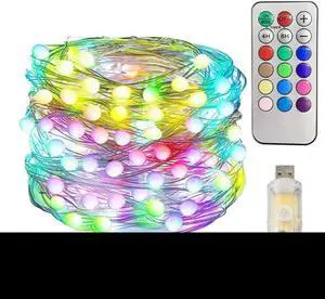 WS2812B RGB LED String USB Christmas Birthday Party Lights WS2812 Dream Color Addressable Individually Decoration Light 10M