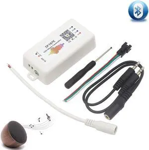 WIFI Bluetooth SP107E Pixel IC SPI Music LED Controller by Phone APP For WS2812 SK6812 SK9822 RGBW APA102 LPD8806 Strip DC5-24V