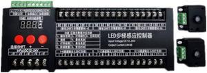 Ladder Light Controller 36 Channel DC 12V 24V Dual Motion Sensor Stair Light Stairway Sense Step Control For Dream Color Strip