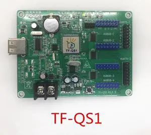 TF-QS1 RGB full color led scrolling sign controller card supports video animation 256*32pixels