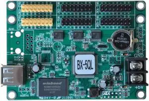 BX-5QL USB port version full color Lintel LED screen controller card come with 4 groups HUB08 2 groups HUB75