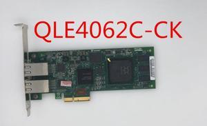QLogic QLE4062C-CK QLE4062C 2 Port 1GbE iSCSI Adapters TCP/IP network PciE Controller Card