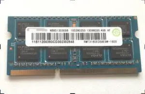 For MT RMT3170EB68E9W-1600 4G DDR3 PC3-12800S 1600MHZ