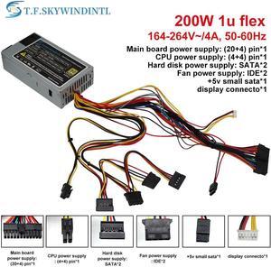 200W 1U flex PC PSU mini itx power supply 200W Power Supply For Computer PSU HTPC ATX MINI NAS Server POS 1U Power Supply FLEX
