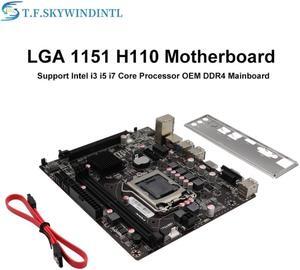 H110 motherboard ddr4 1151 H110 desktop computer motherboard dual-channel 64G DDR4 supports 1151PIN  6/7/8/9 generation CPU