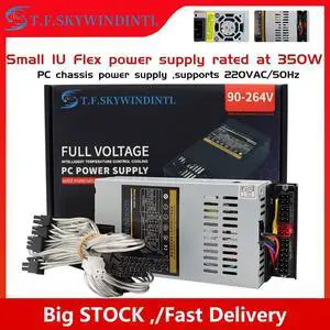 Full Mouldar 1U 350W Flex PC Power Supply 1U Flex ATX Power Source 350W PSU For ITX Flex Small 1U K39 Mini Gaming Game Power