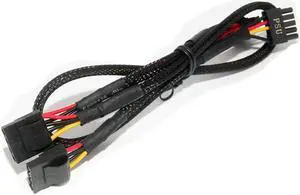 2 IDE Hard Drive Optical Drive Interface Cable Big 4 Pin to MOLEX Cable for Moular Power Supply