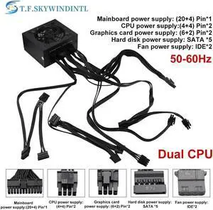 T.F.SKYWINDINTL 700W Mini ITX Solution/Micro ATX/SFX 700W Power Supply SFX Fully Modular SMALL SFX PSU ACTIVE PFC PC COMPUTER